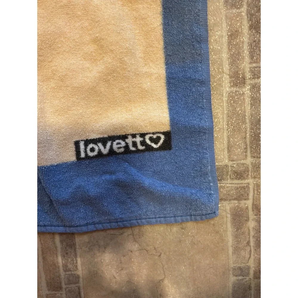 Lovett‎ Beach Towel Unisex OS Blue Red Yellow Beach Chair Umbrella Sailboat